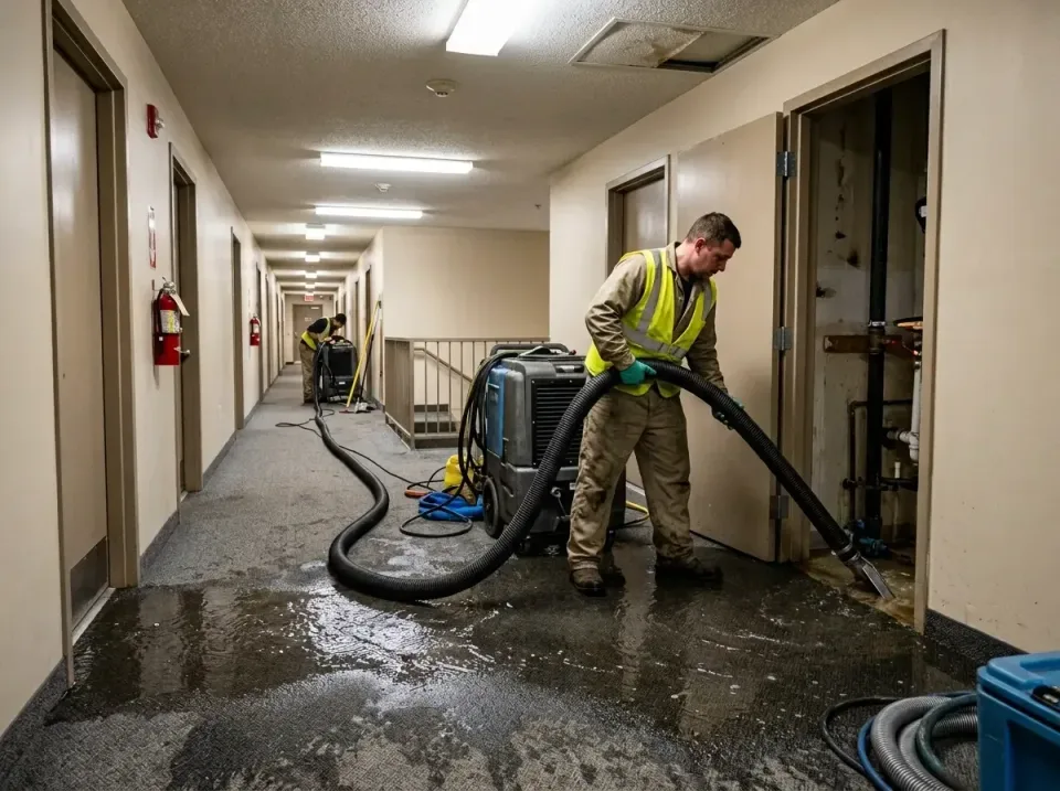 multi-unit-apartment-hallway-f-005 — frequently asked questions, Emergency Burst Pipe Water Extraction & Removal in Media, PA
